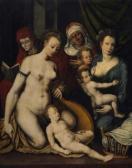 METSYS Jan The Work At Hand Depicts An Allegory On The Triumph Above The Earthly Sexual Love (inacted Left)by The Theological Vitures Faith(fides), Hope (spes) And Charity (caritas). METSYS Jan The Work At Hand Depicts An Allegory On The Triumph Above The Earthly Sexual Love (inacted Left)by The Theological Vitures Faith(fides), Hope (spes) And Charity (caritas).