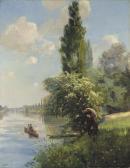 METTLING Raoul Edmond Boating On The Seine, Chatou METTLING Raoul Edmond Boating On The Seine, Chatou