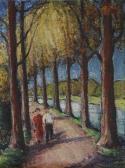 METZGER Hermann Paar In Einer Allee METZGER Hermann Paar In Einer Allee