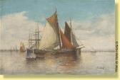MEURIS Ch Barques De Pêche Dans La Rade MEURIS Ch Barques De Pêche Dans La Rade