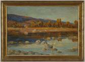 MEURON de Louis Paysage Avec Rivière MEURON de Louis Paysage Avec Rivière