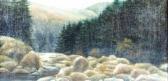 MEYER CUSSEL W. Romantische Darstellung Einer Weiten Felslandschaft MEYER CUSSEL W. Romantische Darstellung Einer Weiten Felslandschaft