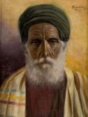 MEYER-ELBING Oscar Edwin Adalbert Portrait Of An Oriental Man MEYER-ELBING Oscar Edwin Adalbert Portrait Of An Oriental Man