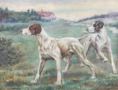 MEYER Enno Hunting Dogs In Landscape MEYER Enno Hunting Dogs In Landscape