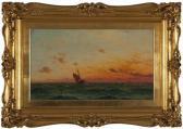MEYER Frederick William Sailing Ships At Sunset MEYER Frederick William Sailing Ships At Sunset