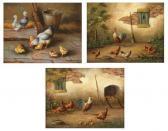 meyer j. Rooster With Chickens meyer j. Rooster With Chickens
