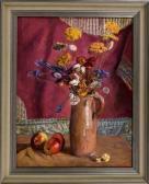 MEYER TON Still Life With Fruit And Flowers 65x51cm. Cond:. Gton Meyer , Öl Auf Leinwand, Stillleben Mit Früchten Und Blumen 65x51cm. Cond:. G MEYER TON Still Life With Fruit And Flowers 65x51cm. Cond:. Gton Meyer , Öl Auf Leinwand, Stillleben Mit Früchten Und Blumen 65x51cm. Cond:. G