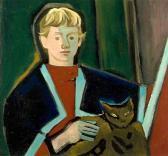 MEYER-VAX Dore Selbstbildnis Mit Katze MEYER-VAX Dore Selbstbildnis Mit Katze