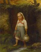 MEYER VON BREMEN Johann Georg Small Girl With A Jug MEYER VON BREMEN Johann Georg Small Girl With A Jug