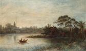 Meyerhoff Johannes An Oriental River Landscape Meyerhoff Johannes An Oriental River Landscape