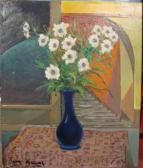 MICAS Jean Bouquet De Fleurs Au Vase Bleu. MICAS Jean Bouquet De Fleurs Au Vase Bleu.
