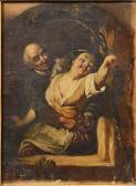 Michaelis K Russian Amorous Couple At A Window Michaelis K Russian Amorous Couple At A Window