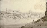 MICHALLON Achille Etna View Of The Tiber, Rome MICHALLON Achille Etna View Of The Tiber, Rome