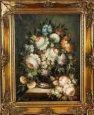 MICHEL R. Vase With Flowers MICHEL R. Vase With Flowers