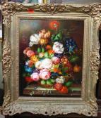 MICHELE Dutch Style Still Life Of Flowers MICHELE Dutch Style Still Life Of Flowers