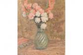 MICHELI E. Vase With Carnations And Liliums MICHELI E. Vase With Carnations And Liliums