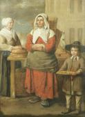 MICHELIN Jean A Woman And Her Son Selling Bread MICHELIN Jean A Woman And Her Son Selling Bread