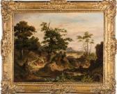 MIGETTE Auguste Paisaje Con Figuras MIGETTE Auguste Paisaje Con Figuras