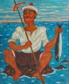 MIGNECO Giuseppe Pescatore Con Pesce MIGNECO Giuseppe Pescatore Con Pesce