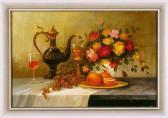 MIHALYI Balogh Stilleben Mit Früchten, Rosen, Schenkkanne Und Zwei Trinkgläsern MIHALYI Balogh Stilleben Mit Früchten, Rosen, Schenkkanne Und Zwei Trinkgläsern