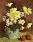 MILDRED Thomas Still Life With Flowers And Fruit MILDRED Thomas Still Life With Flowers And Fruit