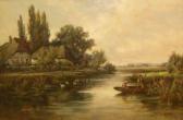 MILES F. River Landscape With Figures In A Punt
Cottages Beyond MILES F. River Landscape With Figures In A Punt
Cottages Beyond