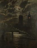 MILES Leonidas Clint The Palace Of Westminster From The Thames By Moonlight MILES Leonidas Clint The Palace Of Westminster From The Thames By Moonlight