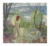 MILLER Richard Emile Girl With Parasol MILLER Richard Emile Girl With Parasol