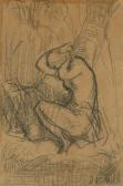 MILLET Jean Francois Junge Frau An Einem Teich MILLET Jean Francois Junge Frau An Einem Teich