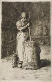 MILLET Jean Francois La Baratteuse MILLET Jean Francois La Baratteuse