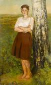 MINYAEV Vasily Aleksandrovic Portrait Of The Poetess Ksenianekrassova MINYAEV Vasily Aleksandrovic Portrait Of The Poetess Ksenianekrassova