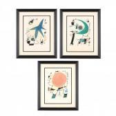 Miró Joan Three Works From Mirò Lithographe I Miró Joan Three Works From Mirò Lithographe I