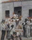 MIRALLES Consuelo Pedlar Selling His Wares To Plantation Workers MIRALLES Consuelo Pedlar Selling His Wares To Plantation Workers