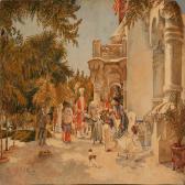 MIRALLES Y GALUP Francisco Carneval Near A House MIRALLES Y GALUP Francisco Carneval Near A House