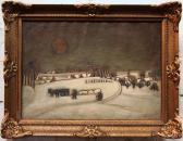 MIREILLE Deltour Sneeuwlandschap Met Winterzon MIREILLE Deltour Sneeuwlandschap Met Winterzon