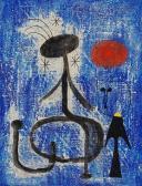 MIRO Joan Femme Et Oiseau Devant La Nuit MIRO Joan Femme Et Oiseau Devant La Nuit
