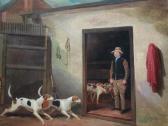 MITCHELL J.A. A Kennelman With His Hounds MITCHELL J.A. A Kennelman With His Hounds