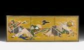 MITSUNARI Tosa Sechsteiliger Stellschirm MITSUNARI Tosa Sechsteiliger Stellschirm