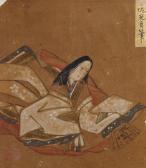 MITSUSADA Tosa A Court Lady In Style Of The Genji Emaki MITSUSADA Tosa A Court Lady In Style Of The Genji Emaki
