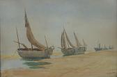 MODAVE Edmond Bateaux De Pêche Sur La Plage MODAVE Edmond Bateaux De Pêche Sur La Plage