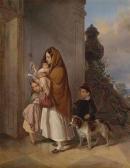 MODELL Elisabeth Mother With Her Children In Distress MODELL Elisabeth Mother With Her Children In Distress