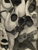 MODOTTI Tina Diego Rivera Mural, Details Of "festival In Jalisco," Ministry Of Education, Mexico City MODOTTI Tina Diego Rivera Mural, Details Of "festival In Jalisco," Ministry Of Education, Mexico City