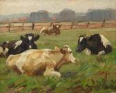 MOELLER Arnold Cattle Resting In A Paddock MOELLER Arnold Cattle Resting In A Paddock
