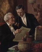 MOELLER Louis Charles Two Gentlemen In Conversation MOELLER Louis Charles Two Gentlemen In Conversation