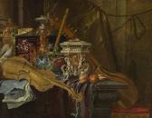 MOERKERCKE Jean-Baptiste Still Life With Musical Instruments MOERKERCKE Jean-Baptiste Still Life With Musical Instruments