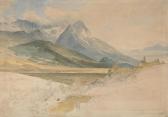MOHR Johann Georg Paul Alpenlandschaft Mit Ziegenhirt. MOHR Johann Georg Paul Alpenlandschaft Mit Ziegenhirt.