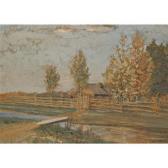 MOISEEVICH SHLUGLEIT IEGOSHUA Autumn Landscape MOISEEVICH SHLUGLEIT IEGOSHUA Autumn Landscape