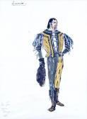 MOISEIWITSCH Tanya Costume Design Depicting Michael Dobson As Lucio In Measure For Measure MOISEIWITSCH Tanya Costume Design Depicting Michael Dobson As Lucio In Measure For Measure