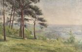 MOISSET Maurice Paysanne Et Son Troupeau Dans Un Paysage MOISSET Maurice Paysanne Et Son Troupeau Dans Un Paysage