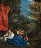 MOLA Pier Francesco Flora And The Infant Bacchus In A Wooded Landscape MOLA Pier Francesco Flora And The Infant Bacchus In A Wooded Landscape